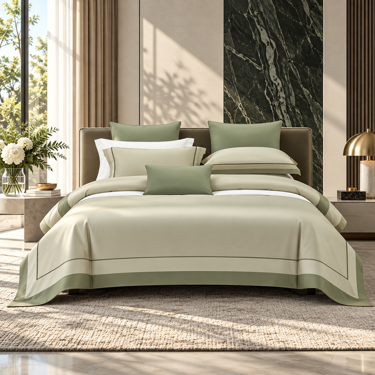 Ainsley Cotton Sateen Patchwork Bedding Set