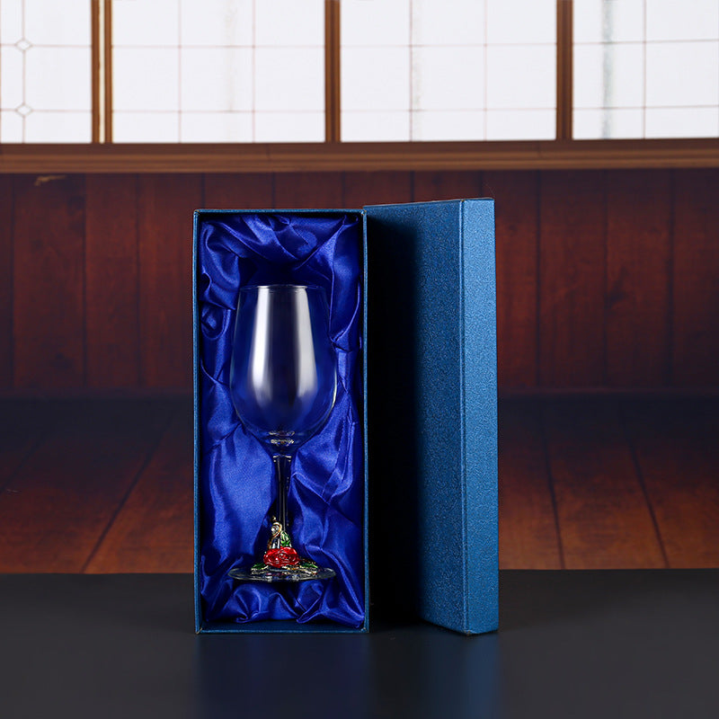 Household enamel crystal glass red wine glass goblet decanter Julia M Home & Kitchen