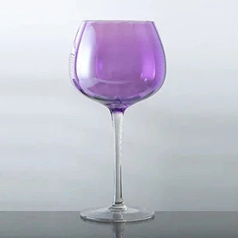 British Purple Goblet Champagne Glasses Set Nordic Style New Crystal Light Luxury Wine Glass Home Beautiful Colored Glass Cups