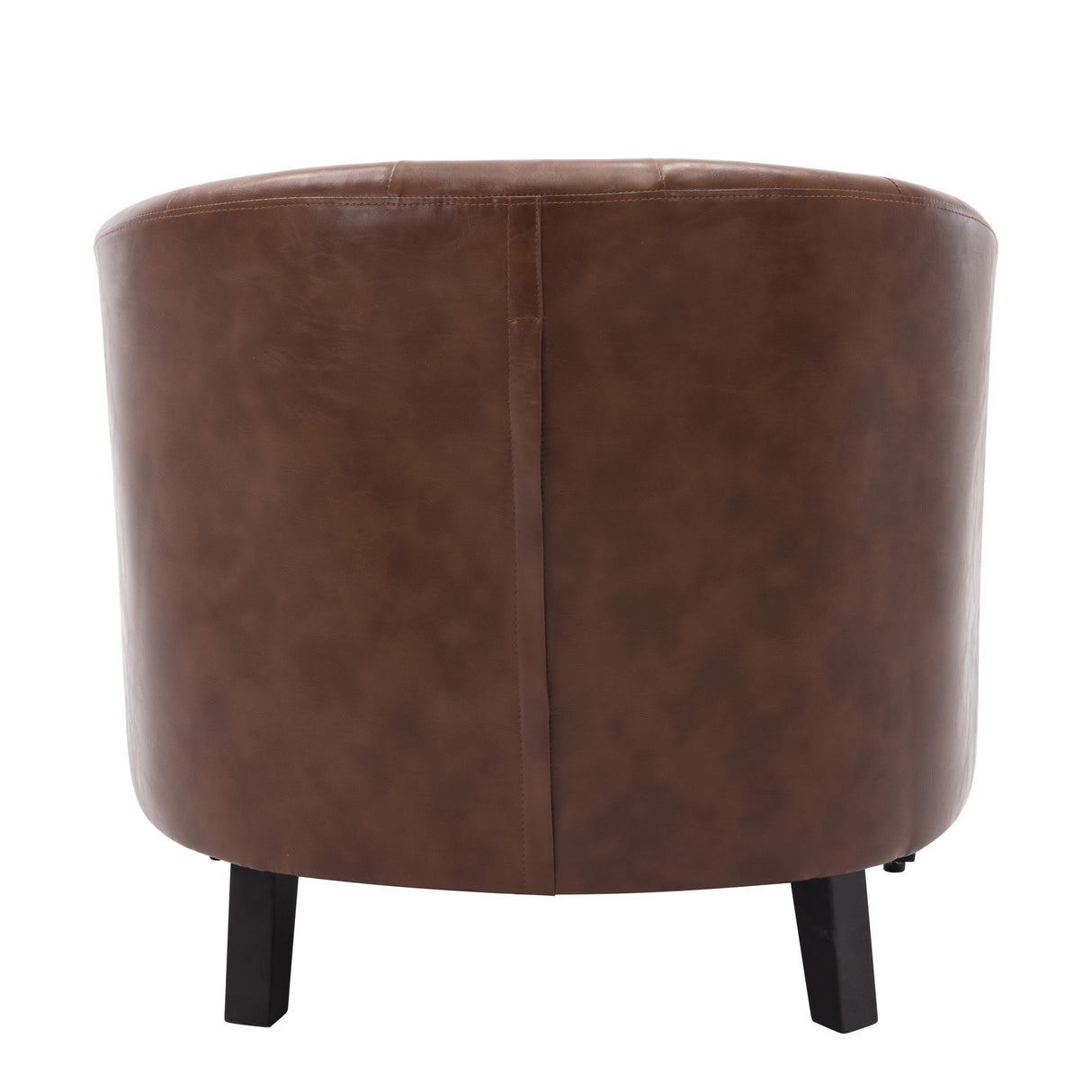 PU Leather Tufted Barrel ChairTub Chair for Living Room Bedroom Club Chairs - Julia M LifeStyles