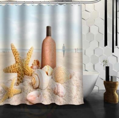 Waterproof Shower Curtain Bathroom Curtain Beach Spa Shower Curtain - Julia M LifeStyles