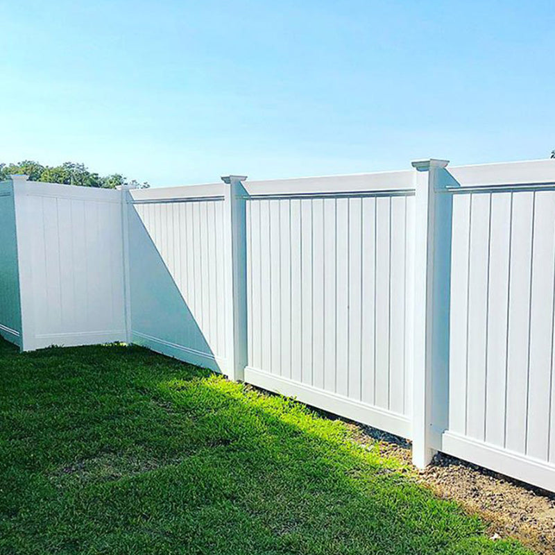 Privacy Fence Panels 6ft.H x 6ft.W WHITE Vinyl Full set of 2 Pcs - Julia M LifeStyles
