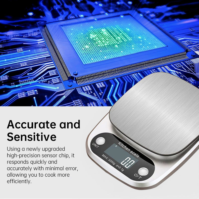 High-Precision Kitchen Scale: 10kg (for Food Baking/Jewelry), LCD, Multi-Function Julia M Home & Kitchen