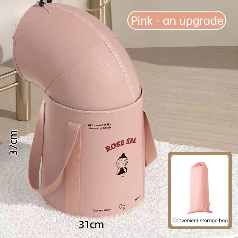 Foldable foot bath bag foot bath basin deep barrel over calf dormitory fumigation foot bath barrel household portable foot bath Julia M Home & Kitchen
