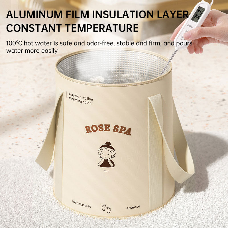 Foldable foot bath bag foot bath basin deep barrel over calf dormitory fumigation foot bath barrel household portable foot bath Julia M Home & Kitchen