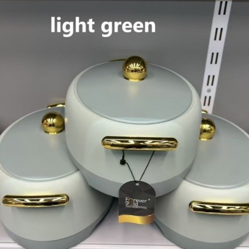 Food Warmer Container, Egg-shaped High-footed Insulated Box, 2L - 2.5L - 3L