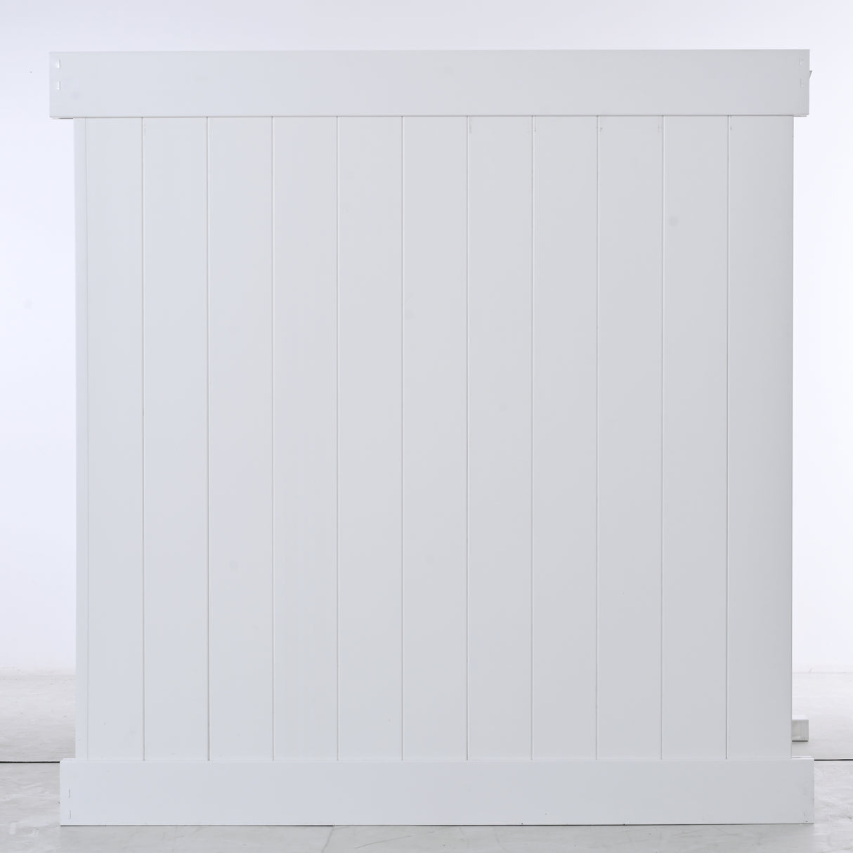 Privacy Fence Panels 6ft.H x 6ft.W WHITE Vinyl Full set of 2 Pcs - Julia M LifeStyles