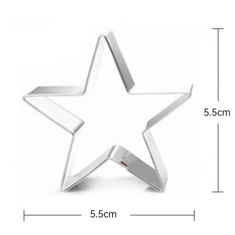 Sugar Candy Tools: Stainless Cutters, Choco Molds, Umbrella Cutter, 6 - pce Biscuit Kit for Fam & Party