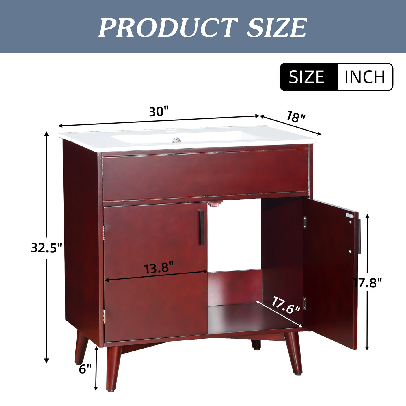 Bathroom vanity Set with Sink, Combo Cabinet, Bathroom Storage Cabinet - Julia M LifeStyles