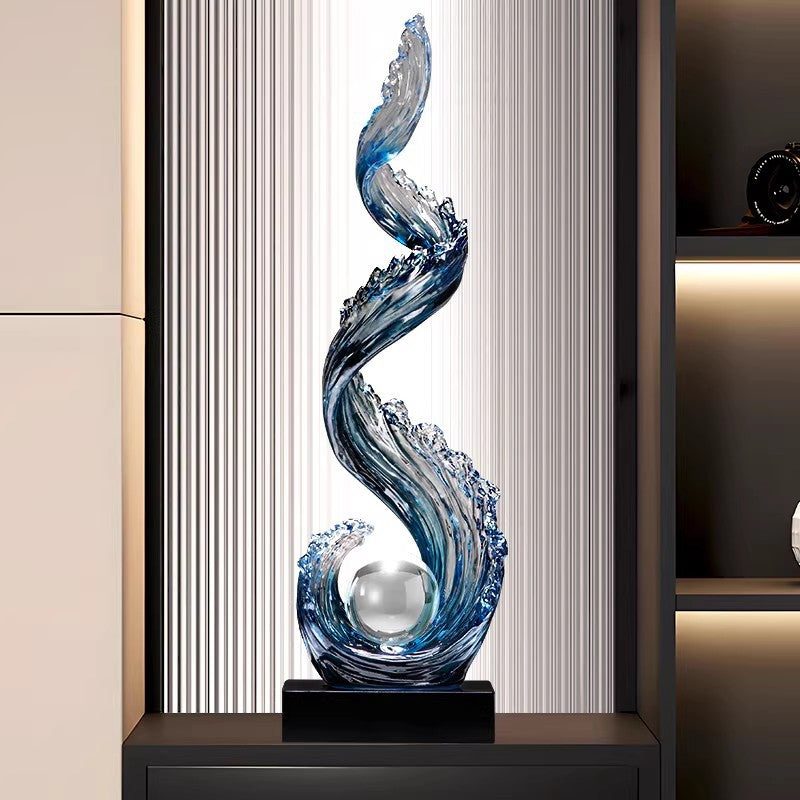 Julia M™ Grand Foyer Sculptural Floor Lamp -"Where Architectural Art Meets Illumination."