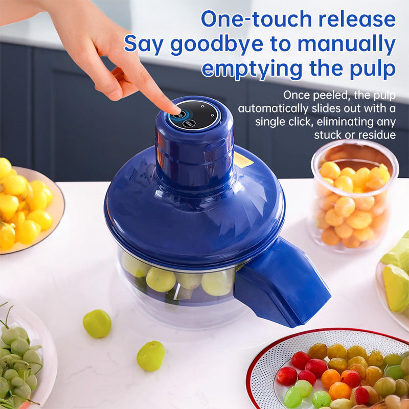 Automatic Electric Grape Peeler, Hands-Free Berry Skin Remover, Fruit Preparation Tool, Effortless Peeling Julia M Home & Kitchen