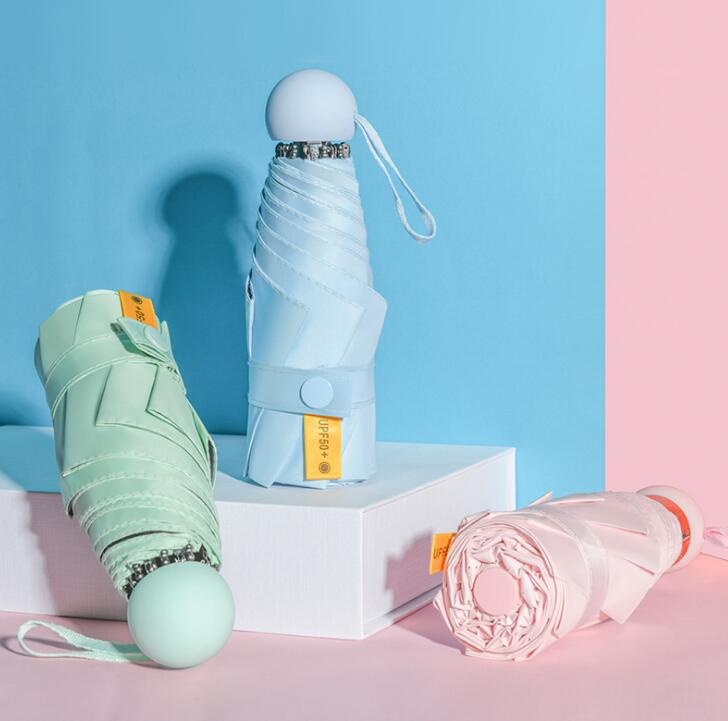 Small UV Protect Umbrella Mini Pocket 5 Folding Sun Rain Umbrella Waterproof Portable Travel Men Women Umbrella - Julia M LifeStyles