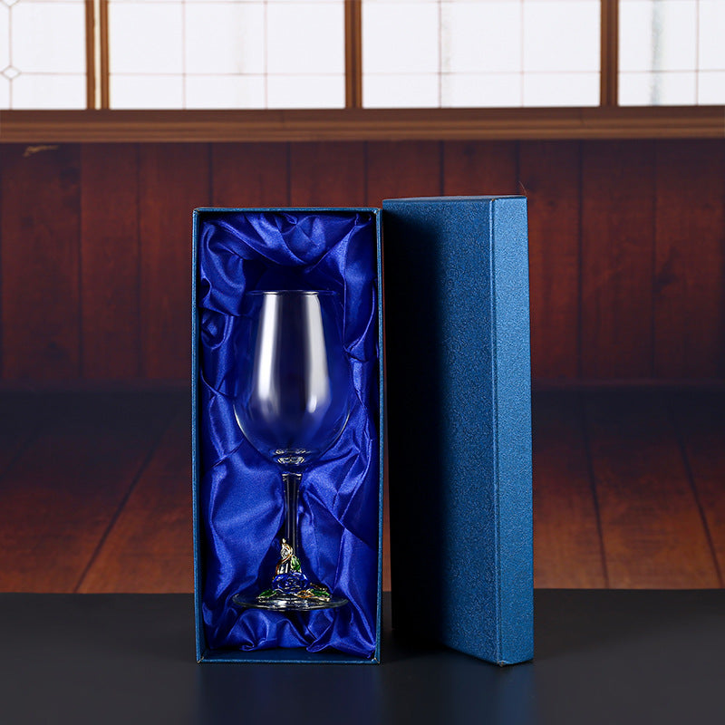 Household enamel crystal glass red wine glass goblet decanter Julia M Home & Kitchen