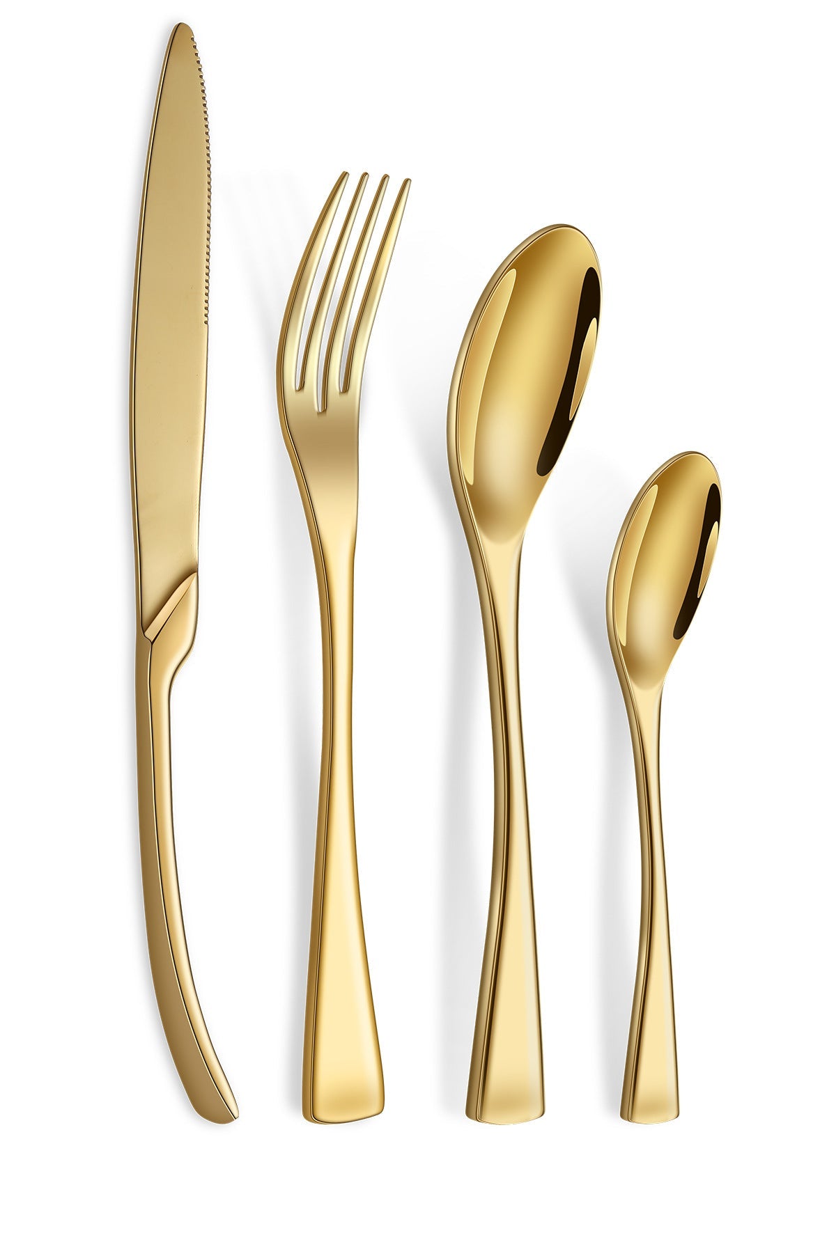 Luxury 24-Piece 304 Stainless Steel Cutlery Set - Dishwasher Safe Silverware Julia M Home & Kitchen