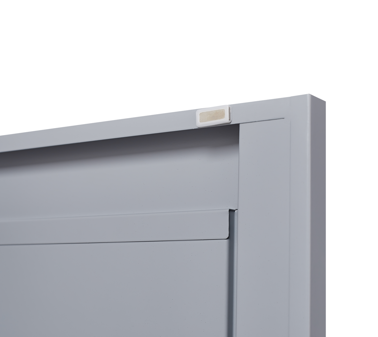 Grey metal kitchen storage cabinet, kitchen pantry storage cabinet with door and shelf, adjustable leveling feet eprolo