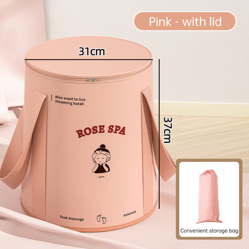 Foldable foot bath bag foot bath basin deep barrel over calf dormitory fumigation foot bath barrel household portable foot bath Julia M Home & Kitchen