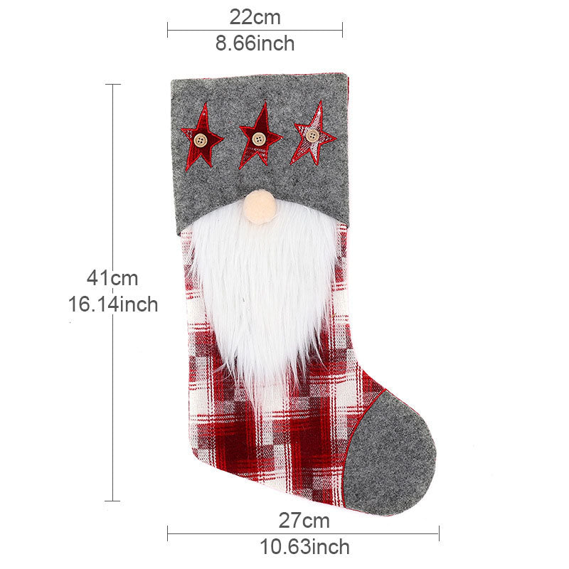 Christmas Decorations Rudolf Christmas Socks Gift Bags Christmas Candy Socks Children's Gift Bags Socks eprolo