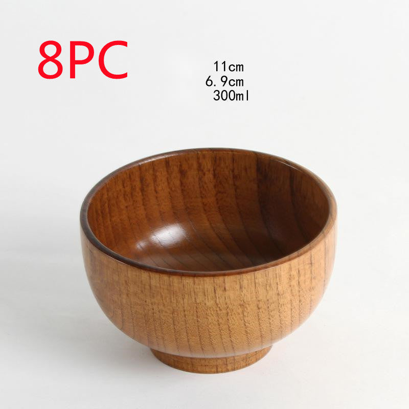 Elegantly Crafted Japanese Jujube Wooden Bowl