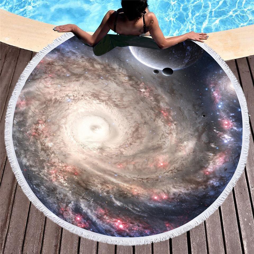 Bedding 3D printing interstellar Round Bohemian Beach towel home textile Beach Towel Tapestry Blanket - Julia M LifeStyles