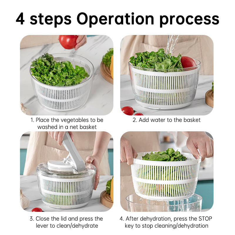Multifunction 3 in 1 kitchen fruit vegetable dryer tools large manual Lettuce salad Spinner with Lidmaterial: plastic eprolo