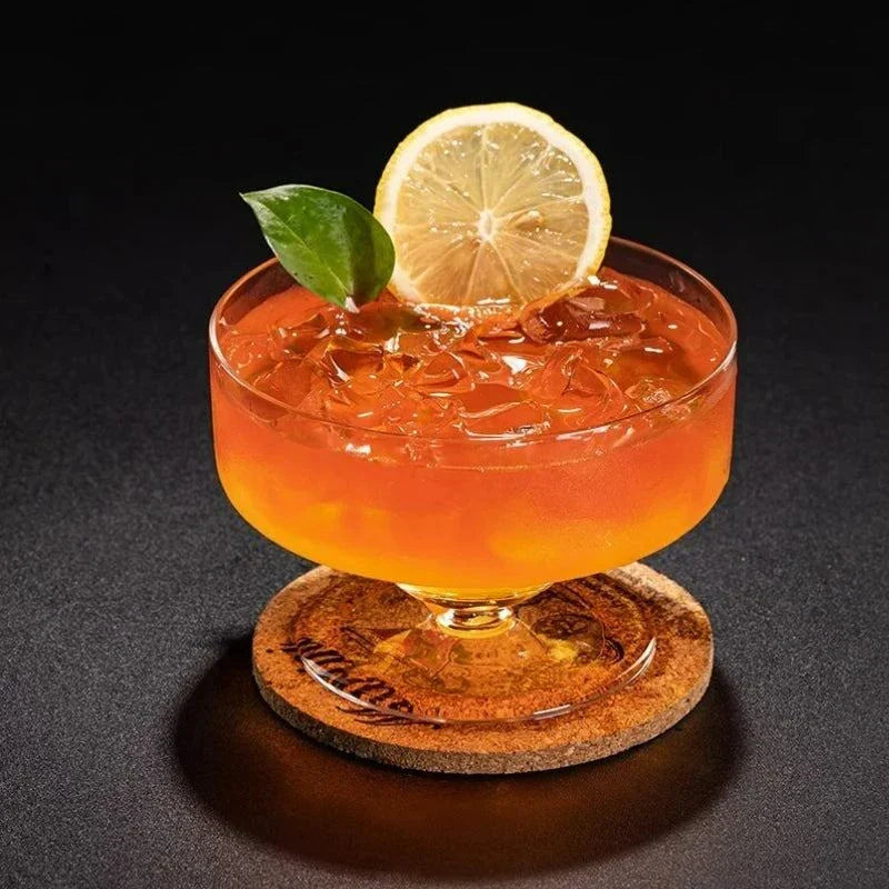 Creative Short Leg cocktail glass with wide mouth for martinis and margaritas by USEEKRIL