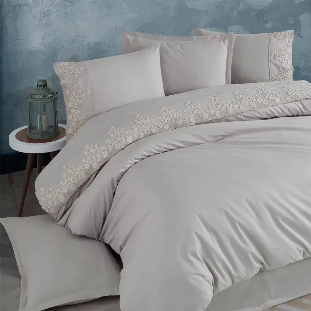Classy Clasy Duvet Cover Set Double Size Osela V6 Gray Julia M LifeStyles