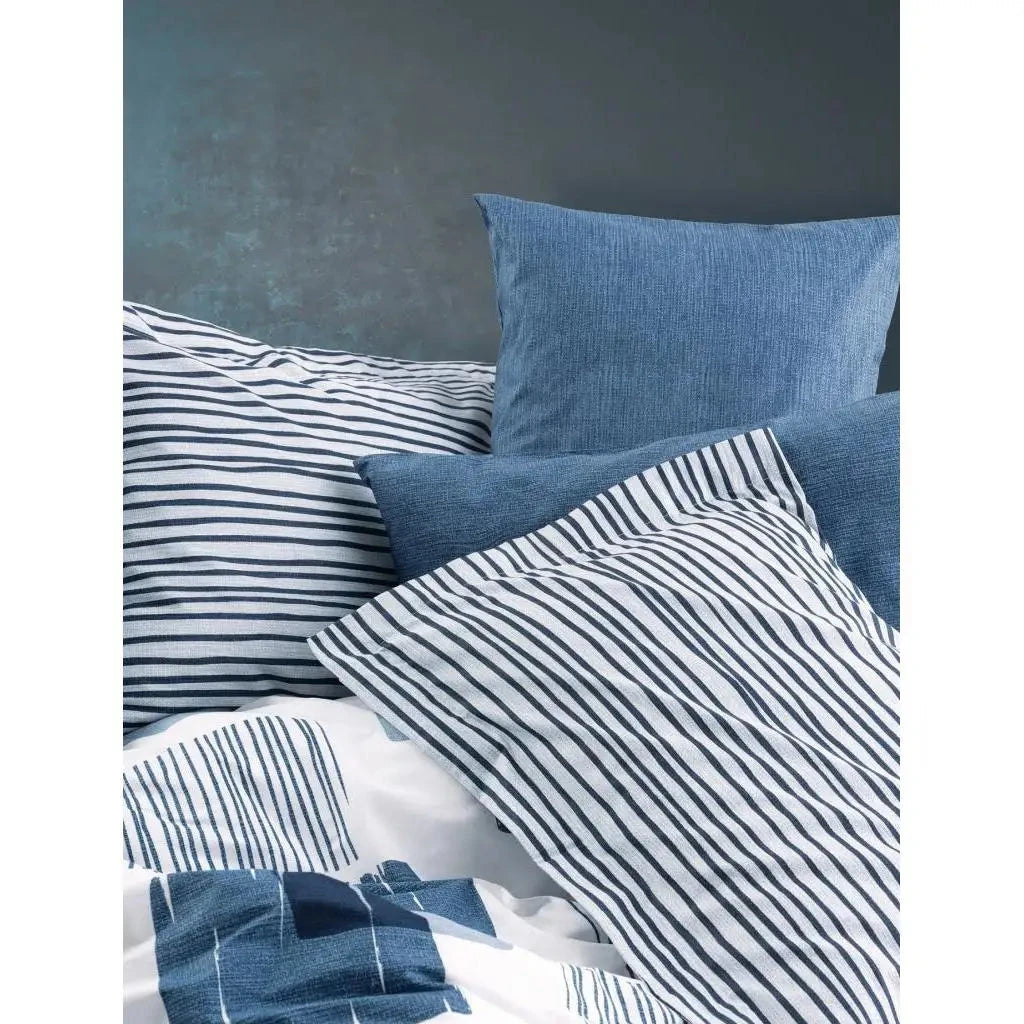 Solito Indigo Modern Double Duvet Cover Set Made of Cotton-a Stylish and Comfortable Bedding Solution Julia M LifeStyles