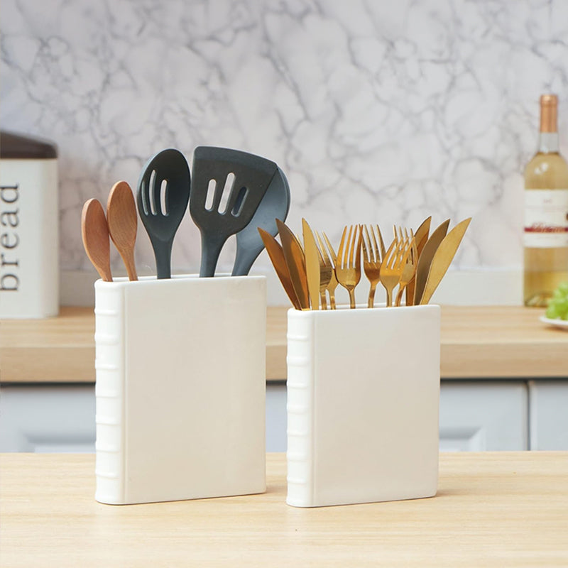 Book Vase - Ceramic, Cute & for Home Decor, with Flower & Shelf Options - Julia M LifeStyles