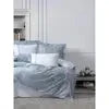 Stilla Blue Double Elite Satin Duvet Cover Set Cotton Box Collection Julia M LifeStyles