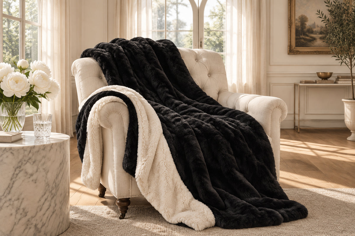Stillhaven Double-Sided Sofa Throw Blanket