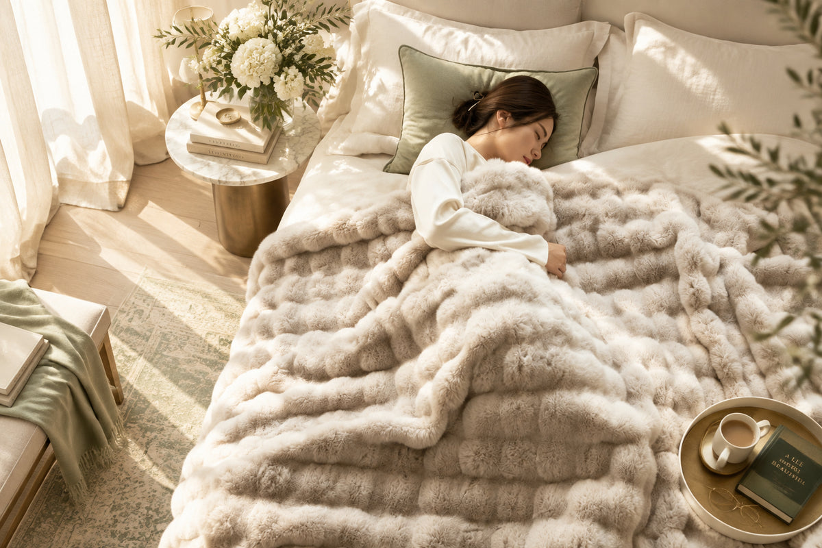 Stillhaven Double-Sided Sofa Throw Blanket