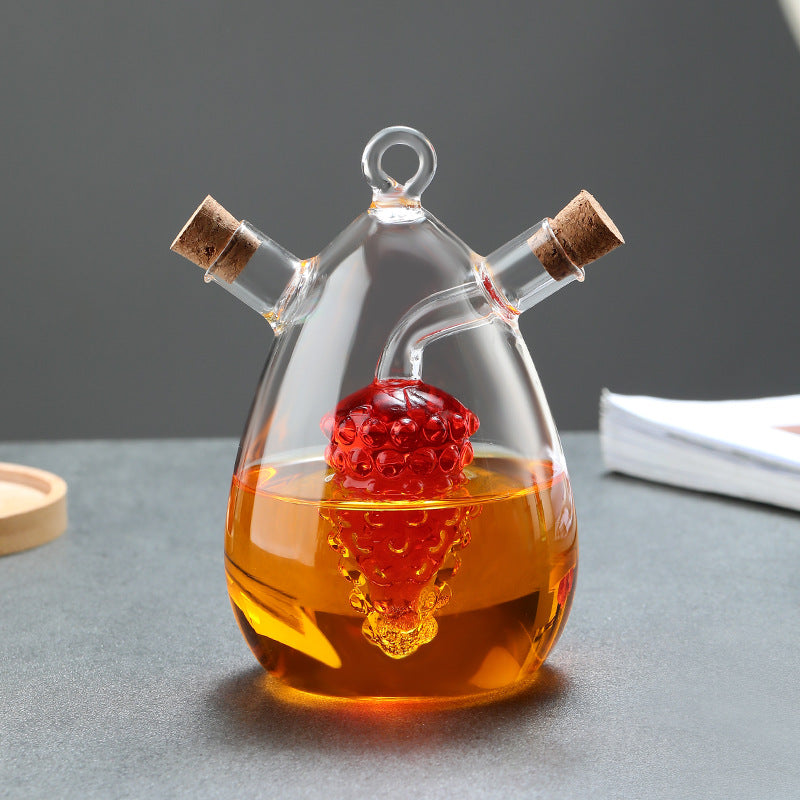 Kitchen Storage Sealed Bottles, Double-layer 2-in-1 Glass Bottles, Oil, Vinegar, Sauce, Seasoning Bottles, Kitchen Tools Julia M Home & Kitchen