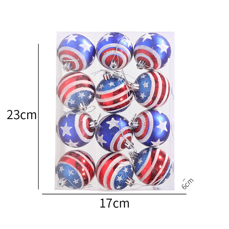 Hanging decorative props Captain America Christmas plastic ball hand-painted ball cover Julia M Home & Kitchen