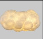 Nordic Cotton Cloud LED Pendant Lamp – Elegant White Iron Chandelier for Stylish Spaces