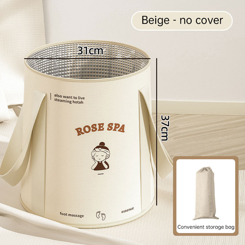 Foldable foot bath bag foot bath basin deep barrel over calf dormitory fumigation foot bath barrel household portable foot bath Julia M Home & Kitchen