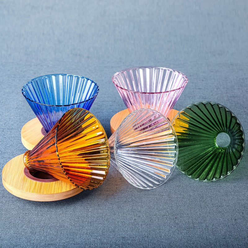 Handmade Japanese 500ml Brown Glass Mini Coffee Pot Set eprolo