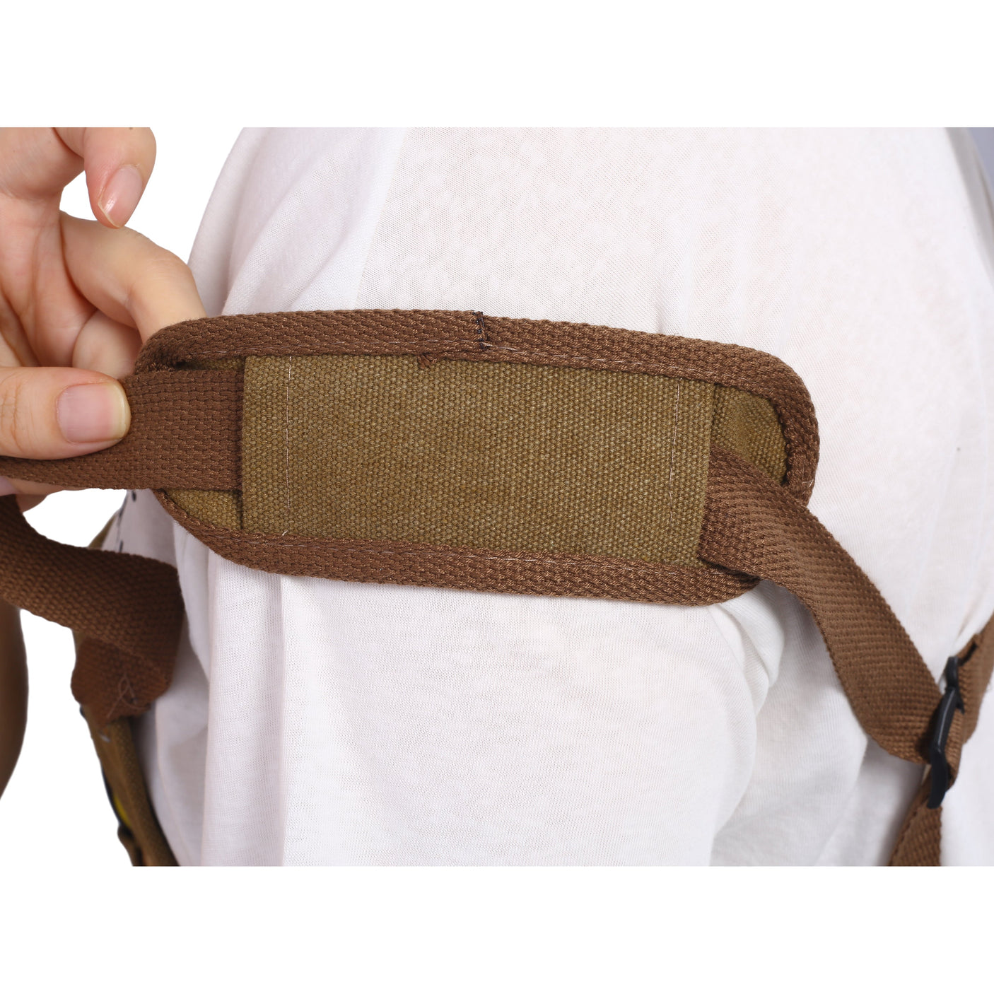 Long heavy-duty canvas tool apron, carpenter apron, carpenter 16 ounces, fully adjustable, no need for waxing eprolo