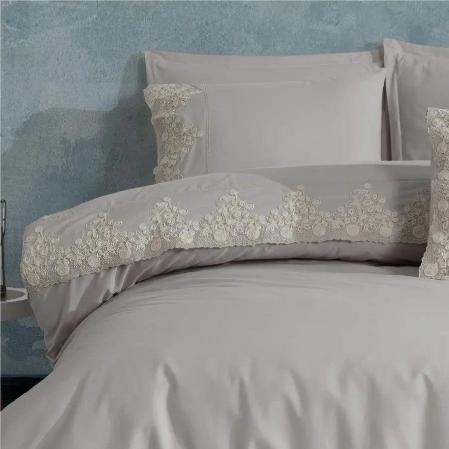 Classy Clasy Duvet Cover Set Double Size Osela V6 Gray Julia M LifeStyles