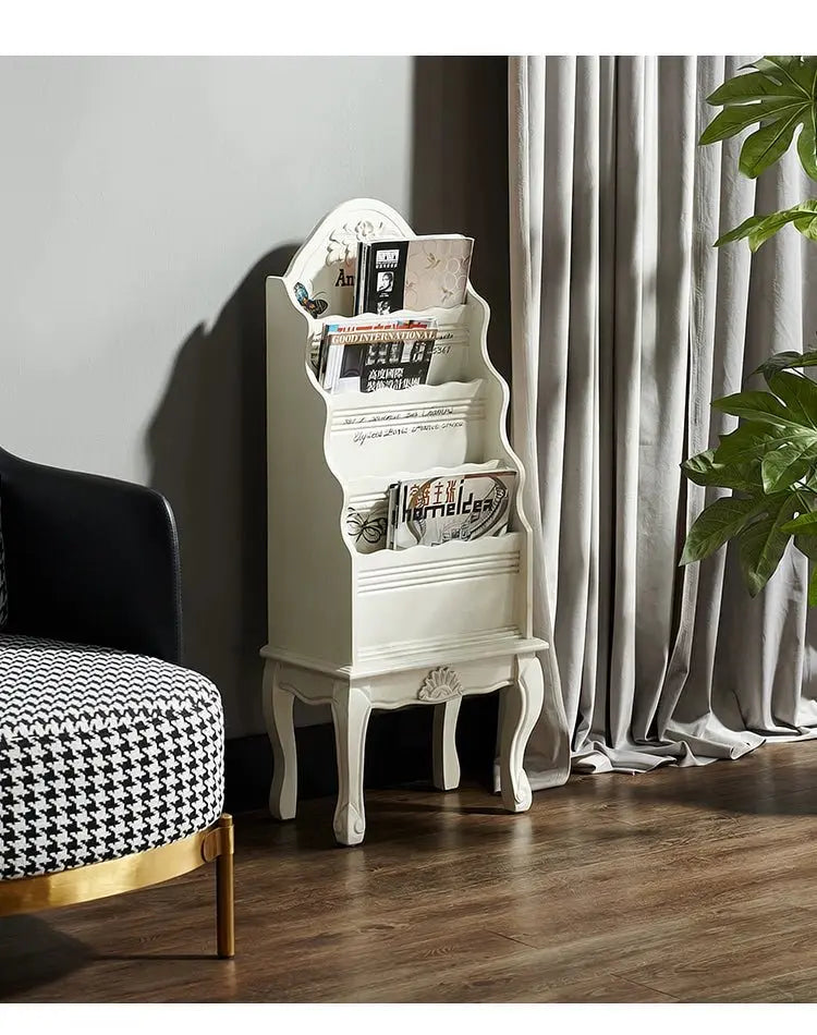 American Country Wooden Magazine and Book Storage Shelf - Julia M LifeStyles