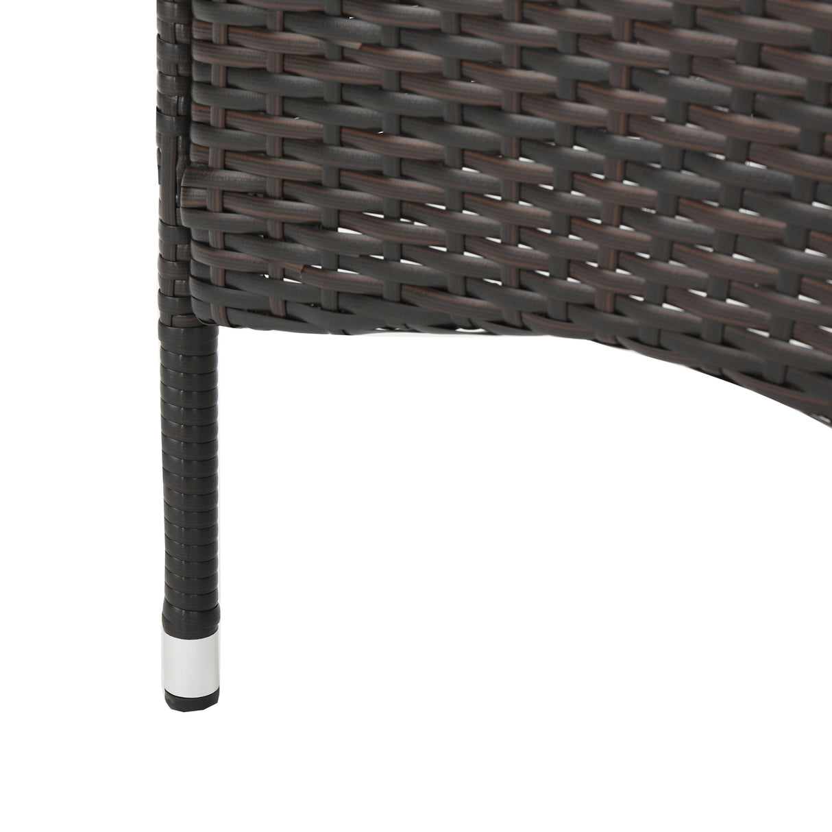 Clementine Outdoor Multibrown PE Wicker Dining Chairs (Set of 2) eprolo