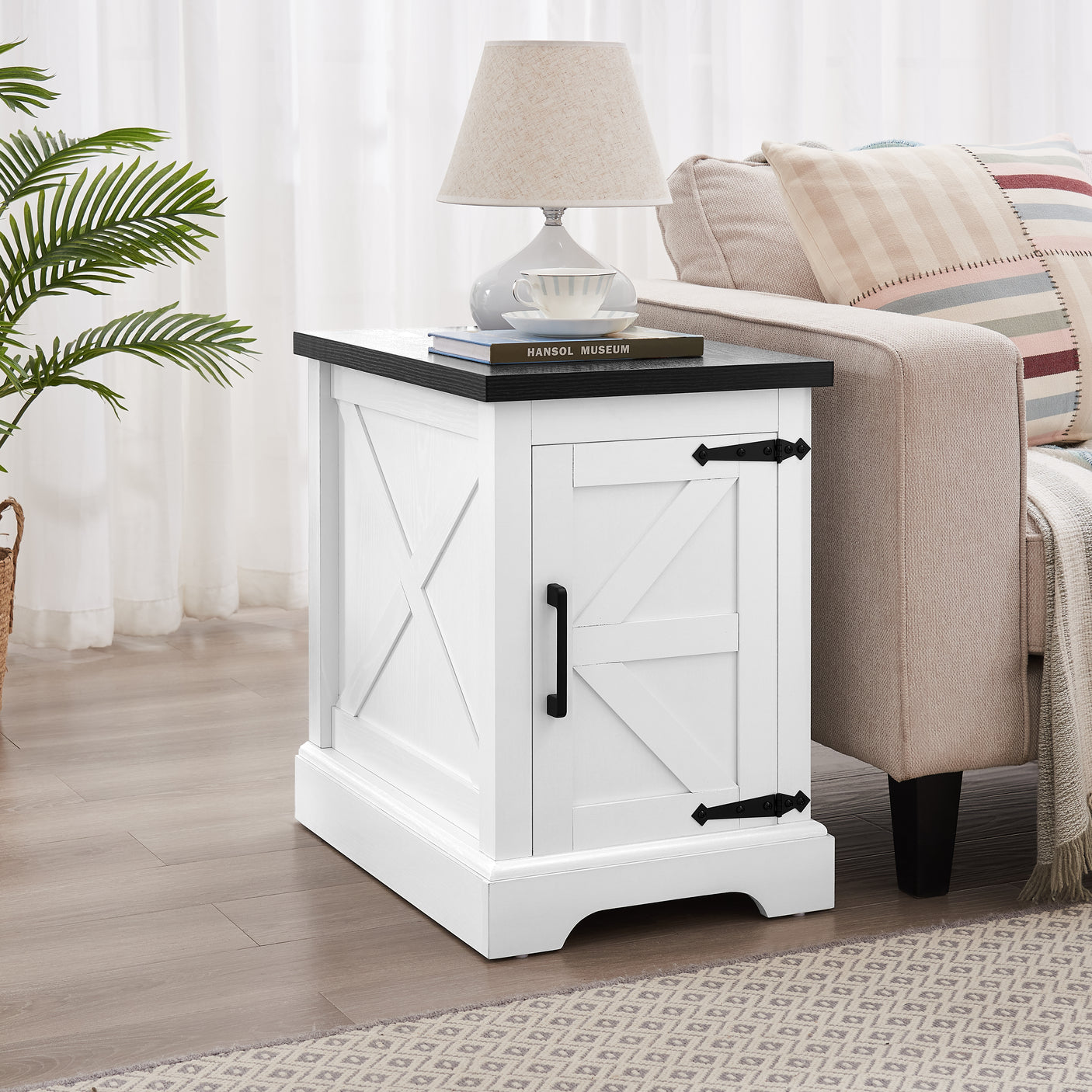 Farmhouse Coffee Table & End Table Barn design Center Table Rustic Cocktail Table with Hinged Lift Top and End Table - Julia M LifeStyles