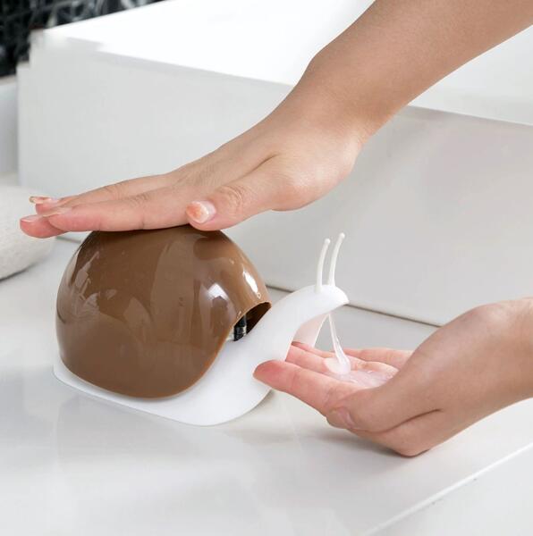 Snail Design Liquid Soap Dispenser Facial Cleanser Organize Bottle Shampoo Shower Gel and Lotion Storage Bottles 120ml Julia M Home & Kitchen
