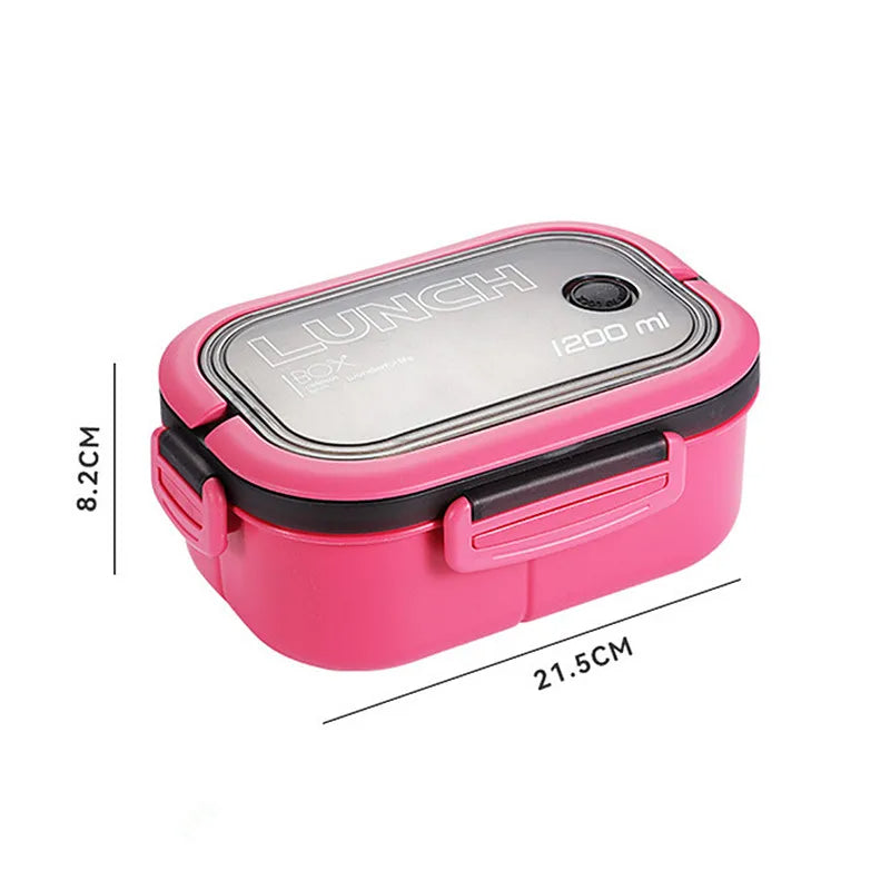 Lunch Box For Kids Compartments Microwae Bento Lunchbox Children Kid School Outdoor Camping Picnic Food Container Portable - Julia M LifeStyles