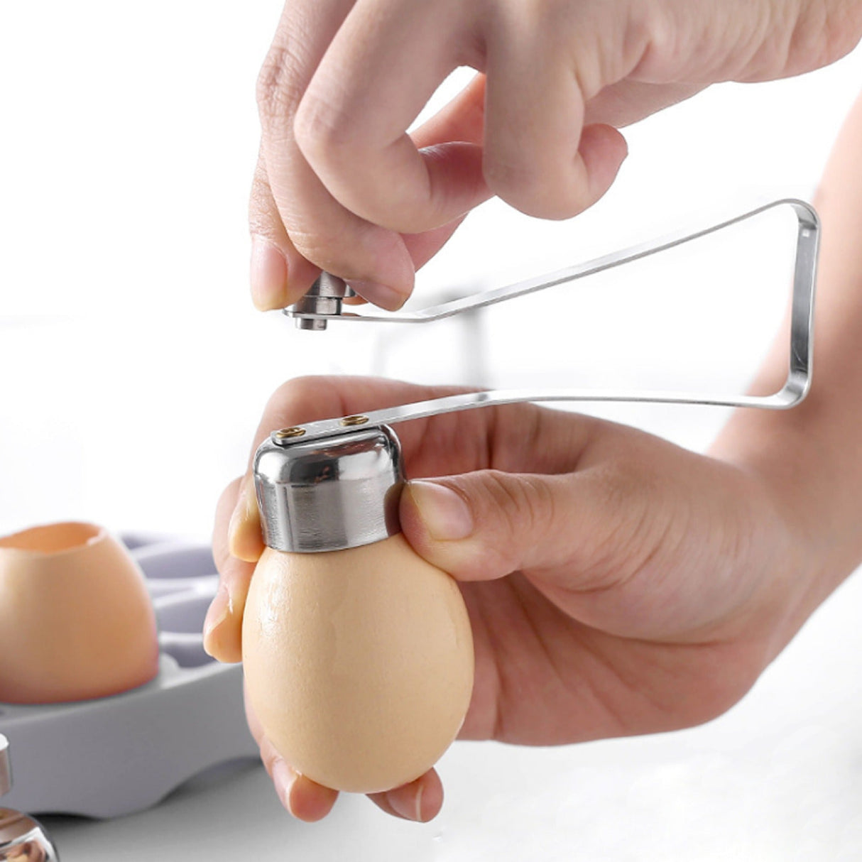 Creative eggshell separator Julia M Home & Kitchen
