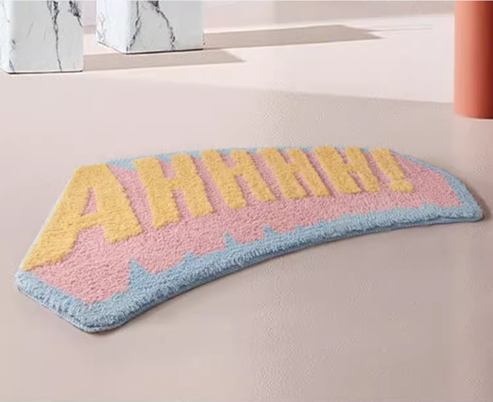 Special curved water absorbing floor mat for shower room, bathroom bathtub, non slip foot mat for household entrance door mat - Julia M LifeStyles