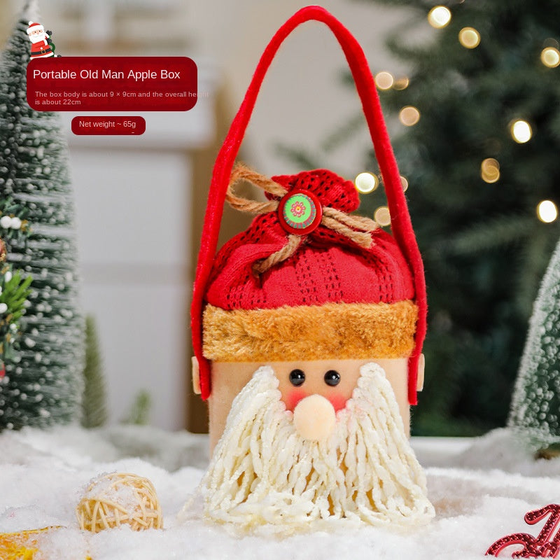 Christmas decorations, cartoon tote bags, gift bags, Christmas gift bags, children's candy bags, apple bags eprolo