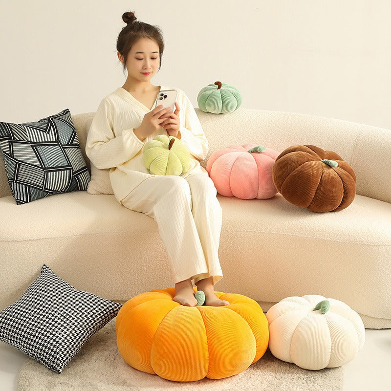 Cute Pumpkin Throw Pillow, Minimal Ins Style Sofa Cushion Living Room Bedhead Cushion Office Plush Cushion