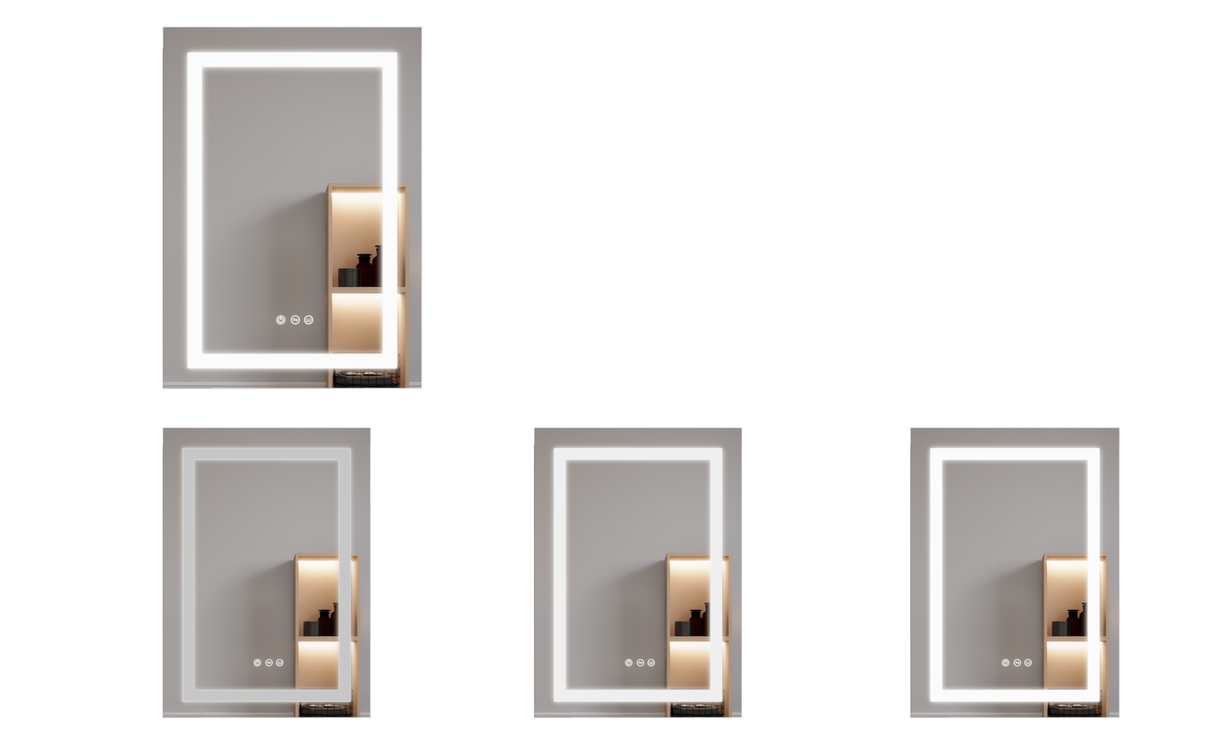 26x20 inch(Left Door) bathroom medicine cabinet with LED mirror 3000K~6000K single door lighting bathroom cabinet with touch switch adjustable Julia M Home & Kitchen