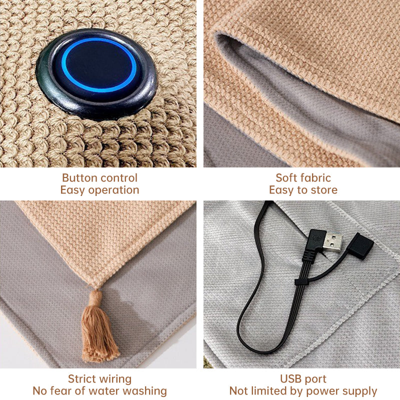 Versatile Women's Portable Heated Shawls: Combining Soft Zipper and USB Heating Technology for Cozy Warmth - Julia M LifeStyles