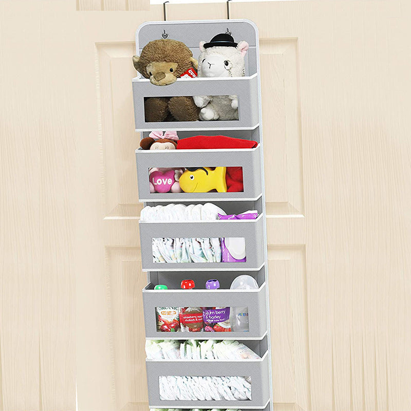 5 - Shelf Hanging Storage: Anti - Tilt, 5 large pockets. Good for bedroom, bathroom, living room (behind - door use). - Julia M LifeStyles